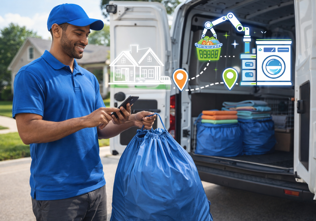 automate laundry pickup and delivery